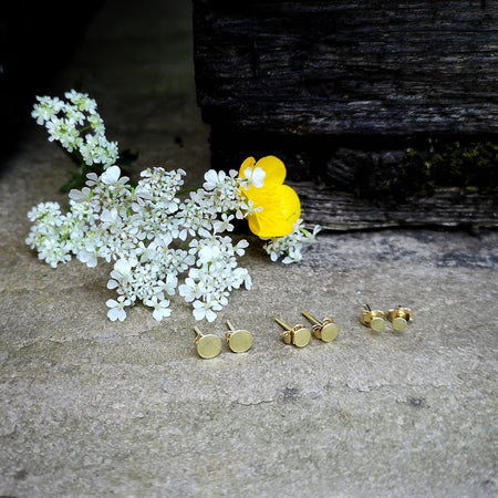 Pollen Gold Earrings | Diana Greenwood Jewellery