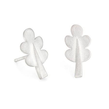 Silver Oak Leaf Earrings | Diana Greenwood Jewellery