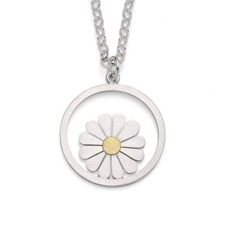 Large framed daisy pendant | Diana Greenwood Jewellery