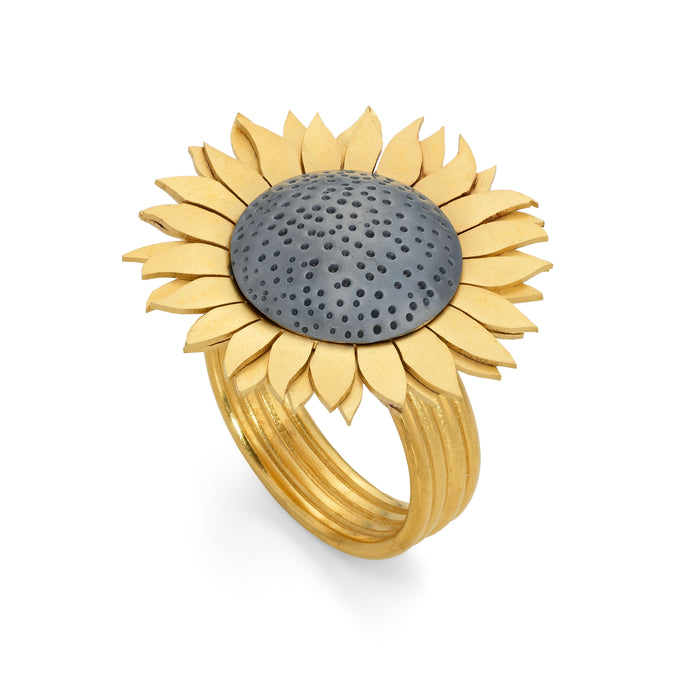 Sunflower Ring by Diana Greenwood Jewellery