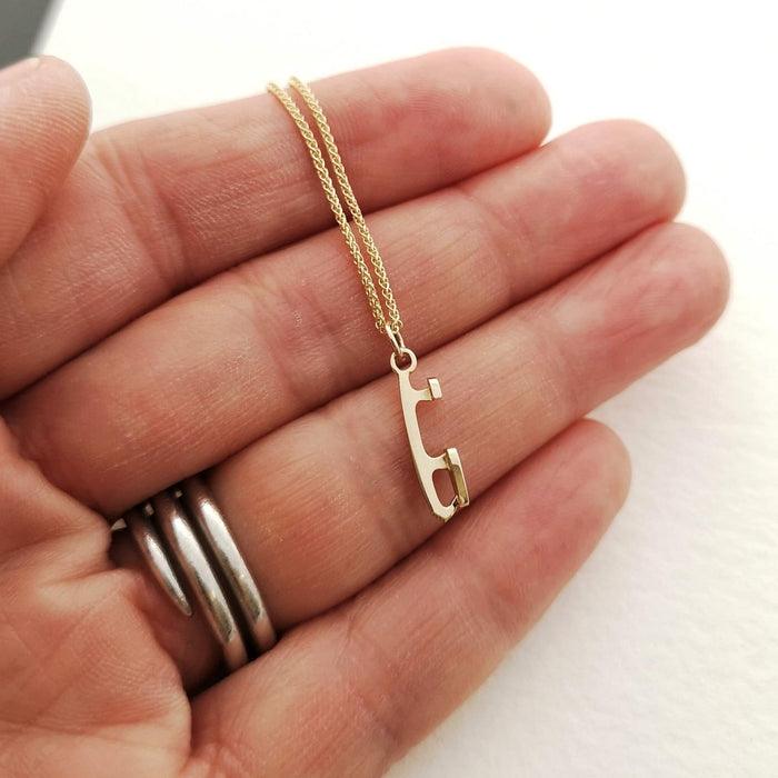 9ct gold Ice Skating Necklace | Ice Skating Jewellery