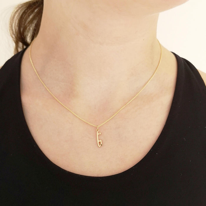 9ct gold Ice Skating Necklace | Ice Skating Jewellery