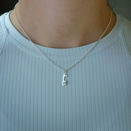 MINI Silver Ice Skating Necklace | Ice Skating Jewellery