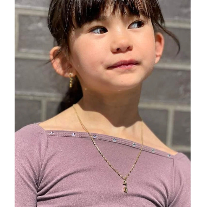 MINI Gold Ice Skating Necklace | Ice Skating Jewellery