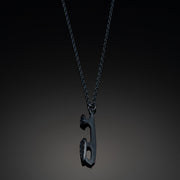 Oxidised Silver Ice Skating Necklace | Ice Skating Jewellery