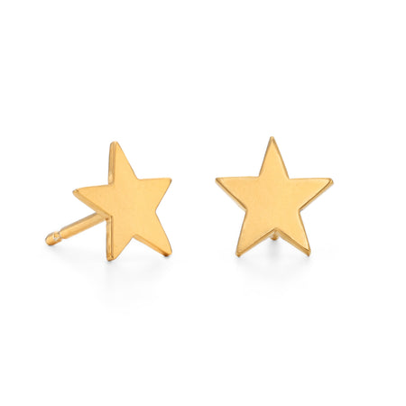 Gold Star Stud Earrings | Ice Skating Jewellery