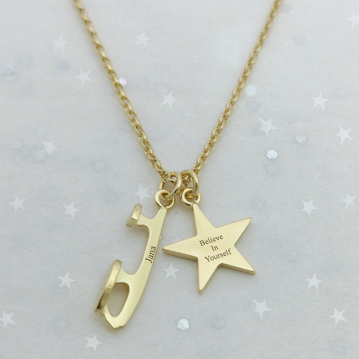 Gold BELIEVE Custom Ice Skating Necklace | Ice Skating Jewellery