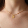 Gold Ice Skating Boots Necklace | Ice Skating Jewellery
