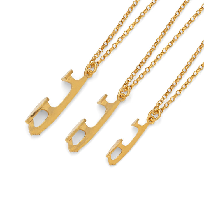 Gold Ice Skating Necklace | Ice Skating Jewellery