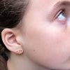 Gold Ice Skating Stud Earrings | Ice Skating Jewellery