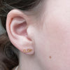 Gold Ice Skating Stud Earrings | Ice Skating Jewellery