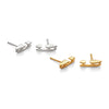 Gold Ice Skating Stud Earrings | Ice Skating Jewellery