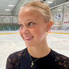 Gold Ice Skating Stud Hoop Earrings | Ice Skating Jewellery
