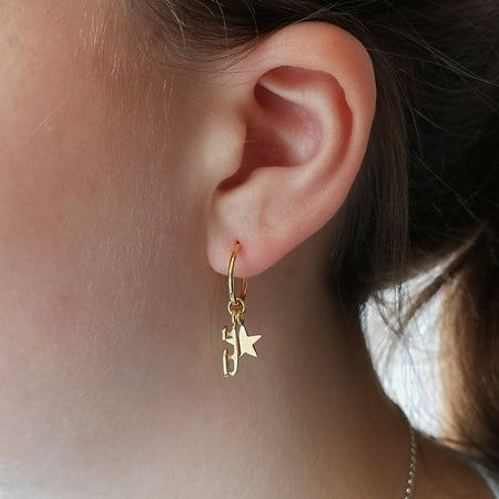 Gold Shine Bright Ice Skating Earrings | Ice Skating Jewellery