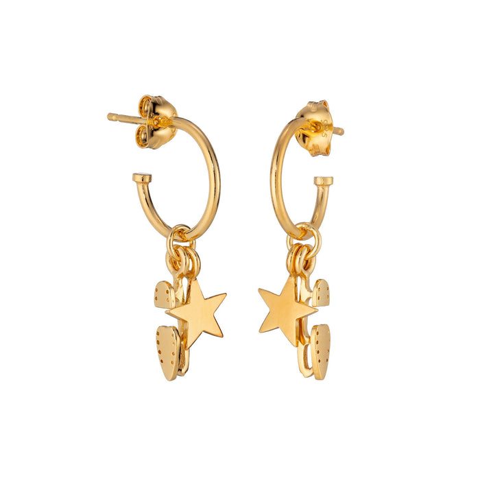 Gold Shine Bright Ice Skating Earrings | Ice Skating Jewellery