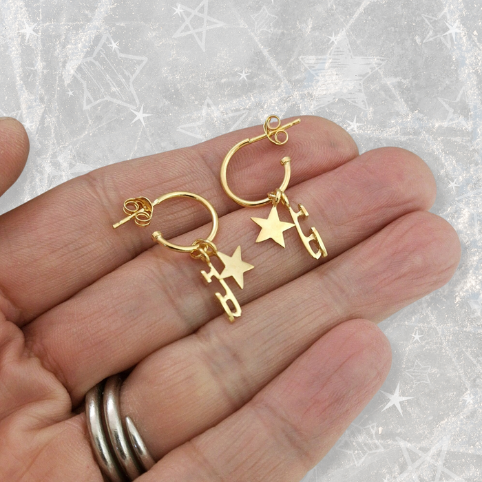 Gold Shine Bright Ice Skating Earrings | Ice Skating Jewellery