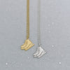 Gold Ice Skating Boots Necklace | Ice Skating Jewellery
