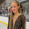 Personalised Gold Love and Devotion Ice Skating Necklace | Ice Skating Jewellery