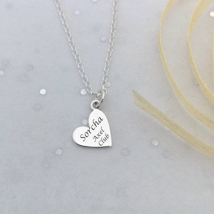 Personalised Ice Skating Motto Necklace | Ice Skating Jewellery