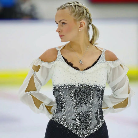 Personalised Silver Ice Skating Necklaces | Ice Skating Jewellery