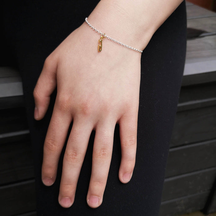 Silver and Gold Ice Skating Bracelet | Ice Skating Jewellery