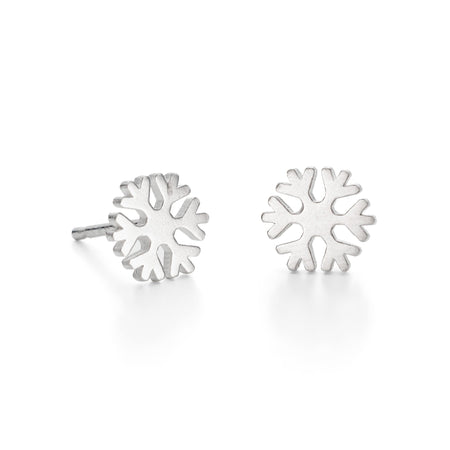 Silver Snowflake Stud Earrings | Ice Skating Jewellery