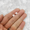Silver Snowflake Stud Earrings | Ice Skating Jewellery