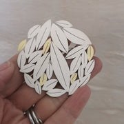 leaves brooch | Diana Greenwood Jewellery