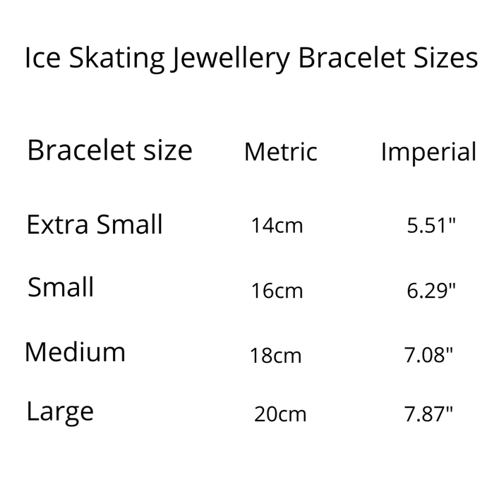Bracelet Sizes | Ice Skating Jewellery