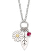 Daisy Leaf and Ruby Necklace | Diana Greenwood Jewellery