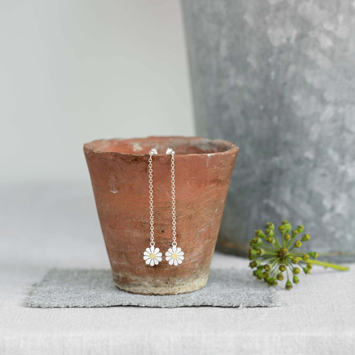 Daisy and Chain Earrings | Diana Greenwood Jewellery