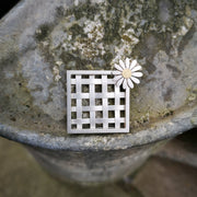 Hand Woven Silver Brooch | Diana Greenwood Jewellery