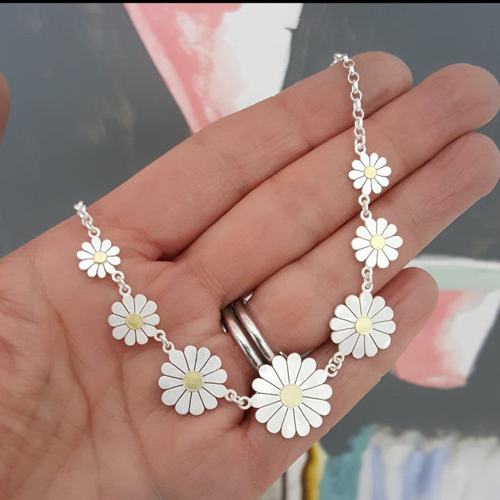 Seven Daisies Necklace | Diana Greenwood Jewellery