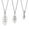 Silver Leaf Pendant Necklace | Diana Greenwood Jewellery