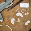 aster flower and leaf necklace | Diana Greenwood Jewellery