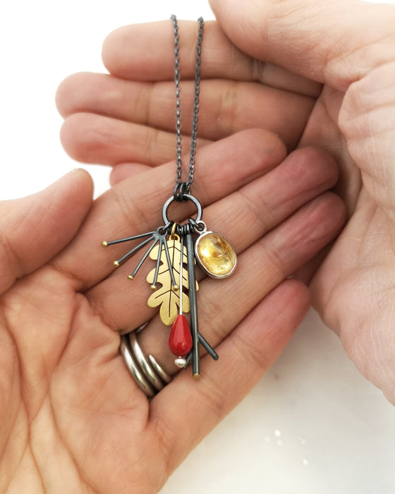 Autumn Garden Charms Necklace | Diana Greenwood Jewellery