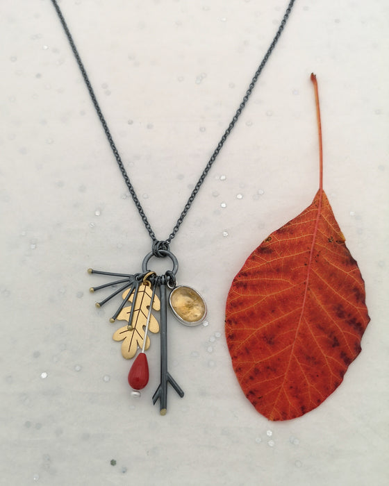 Autumn Garden Charms Necklace | Diana Greenwood Jewellery