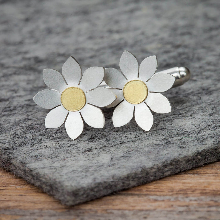 Dahlia Cufflinks | Diana Greenwood Jewellery