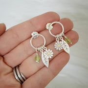 Daisy Charm Earrings | Diana Greenwood Jewellery