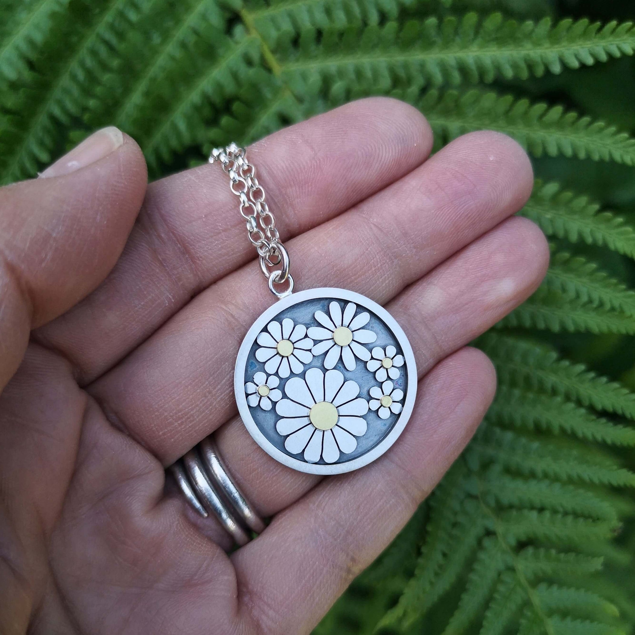 Daisy Daisy Pendant Necklace Diana Greenwood Jewellery