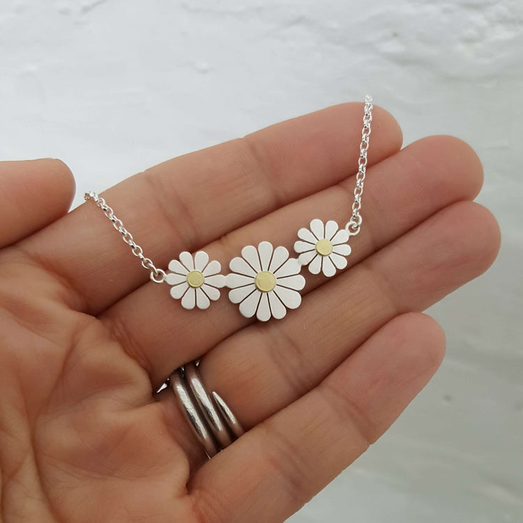 Daisy Trio Necklace | Diana Greenwood Jewellery