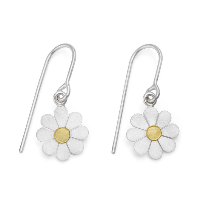Eight Petal Daisy Earrings | Diana Greenwood Jewellery