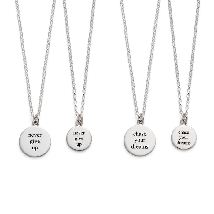 Figure skating motto necklaces | Ice Skating Jewellery