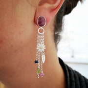 Floral Tassel Earrings | Diana Greenwood Jewellery