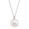framed eight petal daisy necklace | Diana Greenwood Jewellery