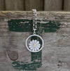 Large framed daisy pendant | Diana Greenwood Jewellery