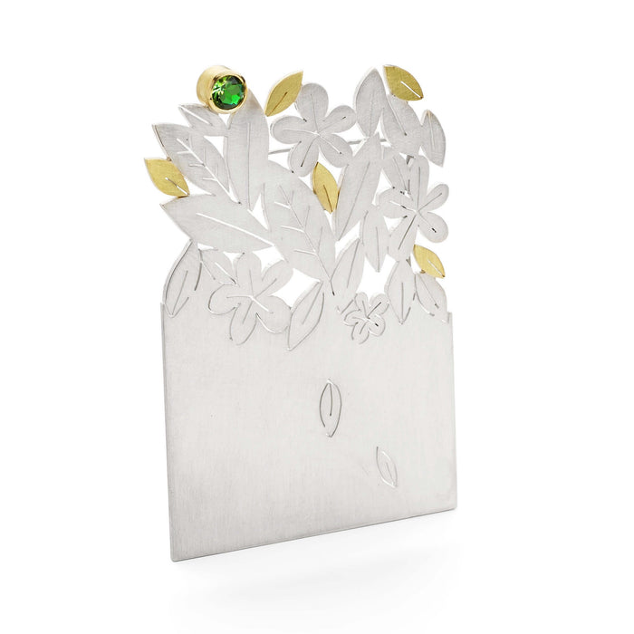 leaves and flowers brooch | Diana Greenwood Jewellery