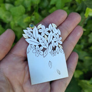 leaves and flowers brooch | Diana Greenwood Jewellery