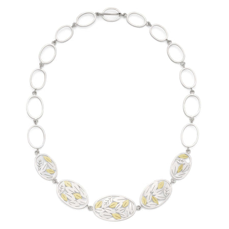 leaves and ovals necklace | Diana Greenwood Jewellery