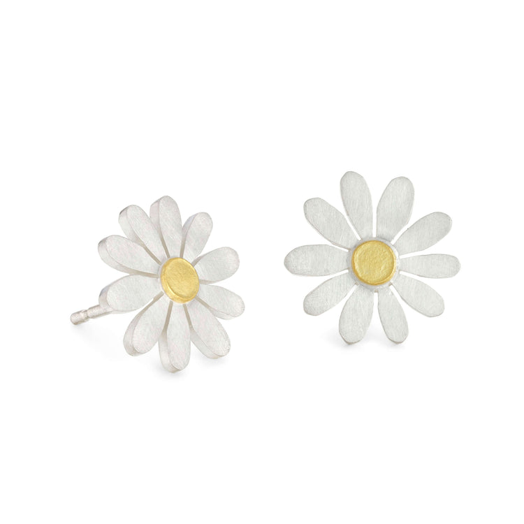 Little aster flower earrings | Diana Greenwood Jewellery